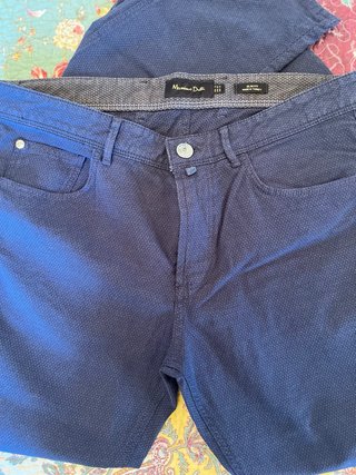 Pantalones Massimo Dutti Azul Hombre