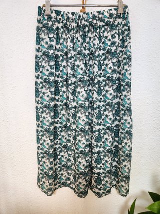 Conjunto estampado verde y blanco