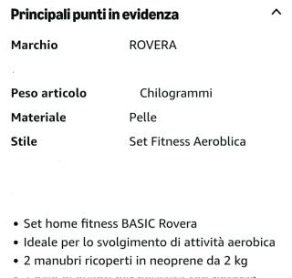 Pesi per palestra rovera