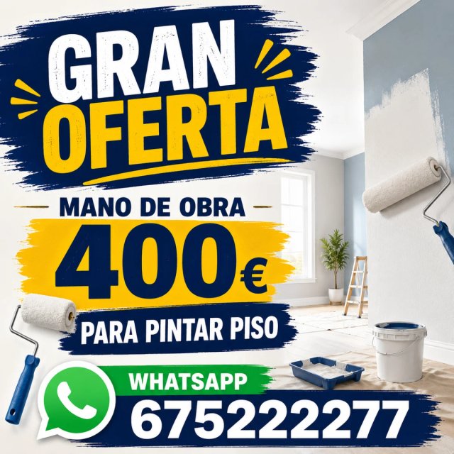 Pintores, pintamos piso x 400€
