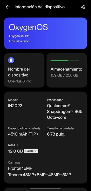 OnePlus 8 Pro Azul 256GB 12GB RAM