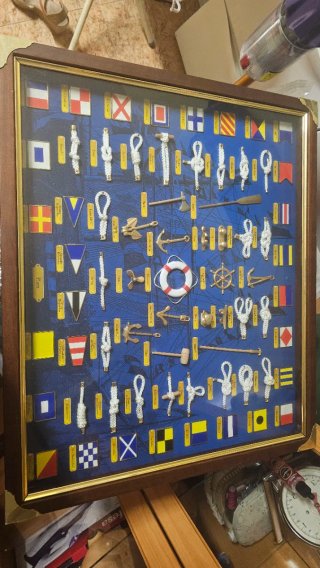 Cuadro decorativo de nudos marineros