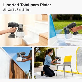 TILSWALL Shark700 Pistola Pintura 1300ml 18V