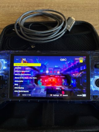 Anbernic RG556 Azul Transparente