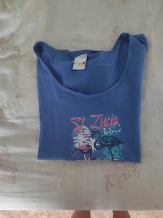 Camiseta Estampada Flamenco St. Lucia Tropical