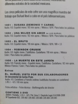 3DVD Luis Buñuel, la etapa mexicana