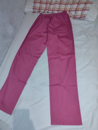 Pantalón sanitario fucsia talla M