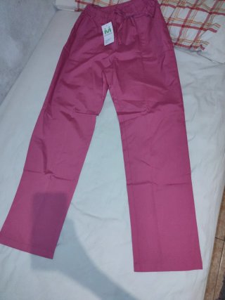 Pantalón sanitario fucsia talla M