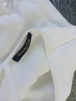 Vestido Massimo Dutti Blanco