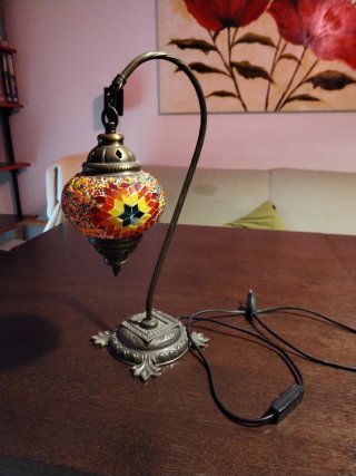 Lámpara de mesa mosaico artesanal