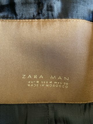 Abrigo Zara Man Gris Talla M