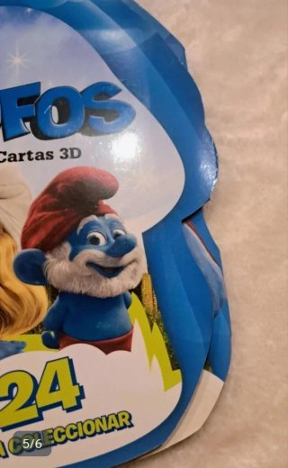 Álbum de  cartas 3D Los Pitufos