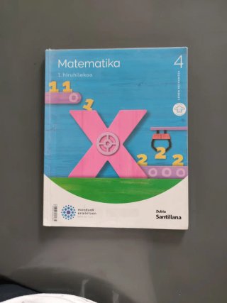 Matematika, 4 Leheb hezkuntza. Santillana