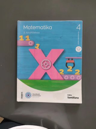Matematika, 4 Leheb hezkuntza. Santillana
