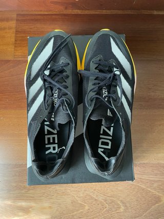 Tenis Adidas Adizero Adios 8 Color Negro Amarillo