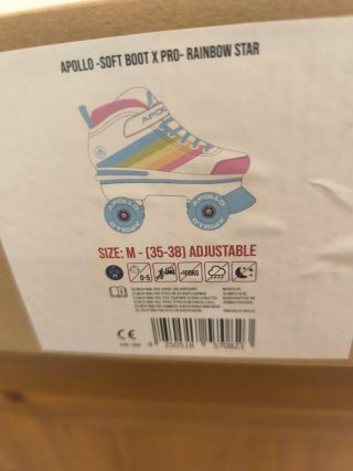 Patines ajustables T35-38 arcoíris