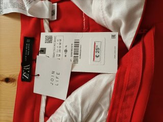 Pantalones Zara Rojos Talla M