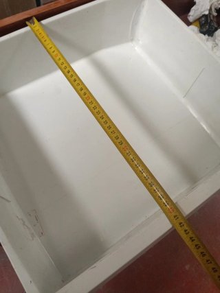Cajón nevera blanco