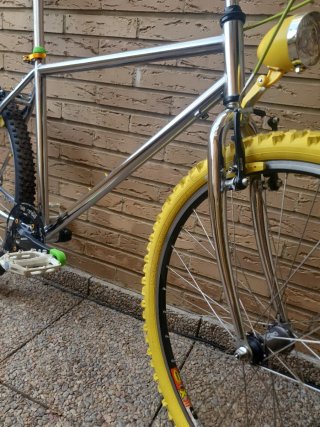 Bicicleta Fixie Cromada