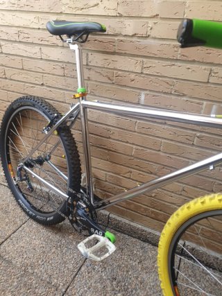 Bicicleta Fixie Cromada