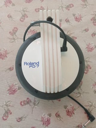 Roland PD-7 Dule Pad Plato e Bombo Vintage con Cab