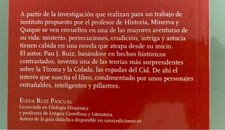 Minerva Chacón y las espadas del Cid