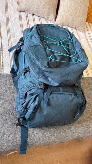 Mochilas Mountain Warehouse 60L + 20L 130 las dos