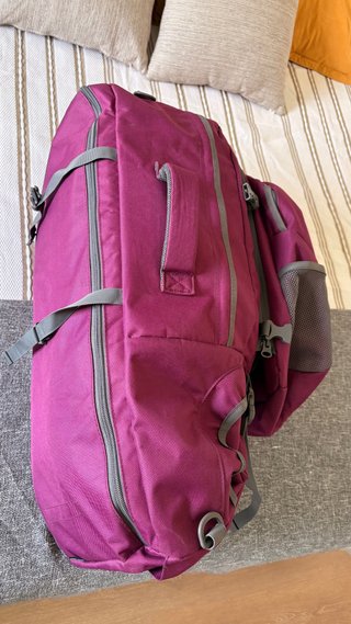 Mochilas Mountain Warehouse 60L + 20L 130 las dos