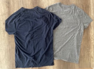 2 Camisetas Hollister Gris y Azul