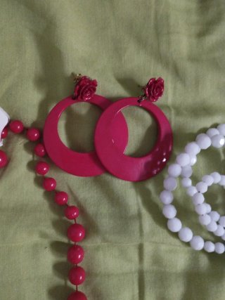 Conjunto Flamenca Rojo y Blanco