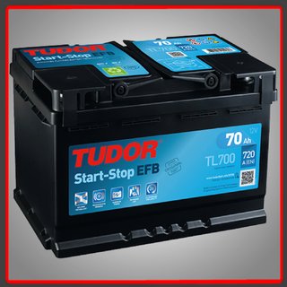 Batería Tudor Start-Stop EFB 70Ah