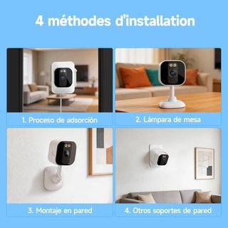 Cámara Seguridad 2K WiFi Visión Color [PRECINTADA]