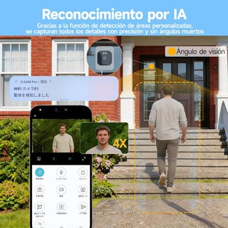 Cámara Seguridad 2K WiFi Visión Color [PRECINTADA]