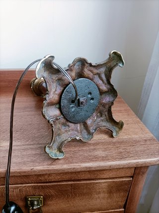 Lámpara columna de mesa vintage