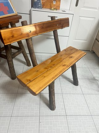 Banco rústico madera acacia