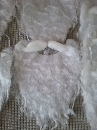 Lote 10 Barbas nuevas.disfraz enanitos o Papa Noel