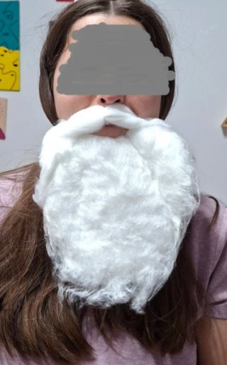 Lote 10 Barbas nuevas.disfraz enanitos o Papa Noel