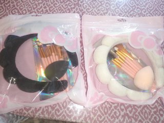Diadema y Set Brochas Maquillaje