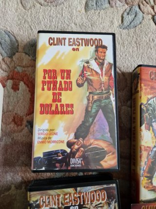 Pack VHS Trilogía del Dólar Clint Eastwood