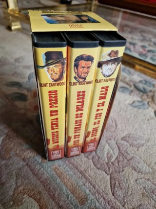 Pack VHS Trilogía del Dólar Clint Eastwood