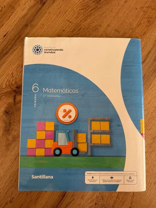 Matemáticas 6 Primaria Santillana 1er trimestre