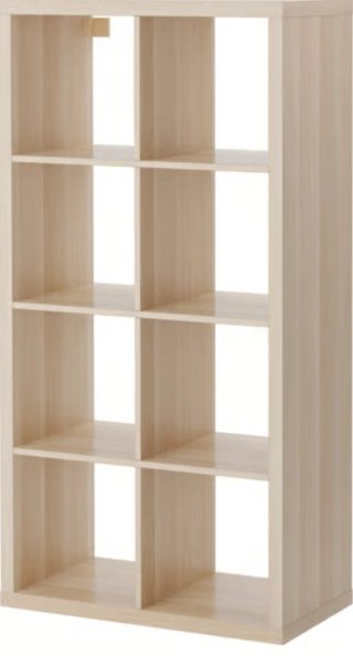 Estantería KALLAX Roble Tinte Blanco 77x147