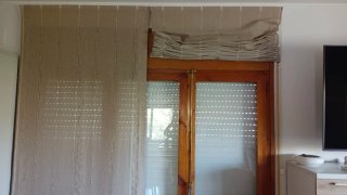 4 Estores Elegantes Beige y Blanco