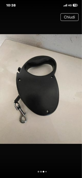 Guinzaglio estensibile per cani nero 5 mt