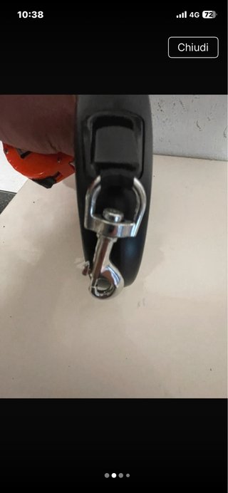 Guinzaglio estensibile per cani nero 5 mt