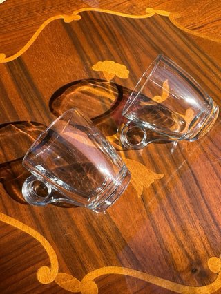 Set 2 Tazzine Vetro per Caffè Espresso