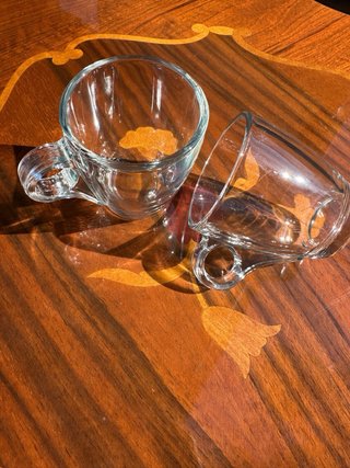 Set 2 Tazzine Vetro per Caffè Espresso