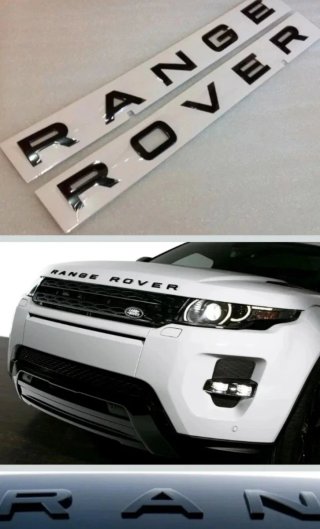 Letras Ranger Rover Negras o plata silver