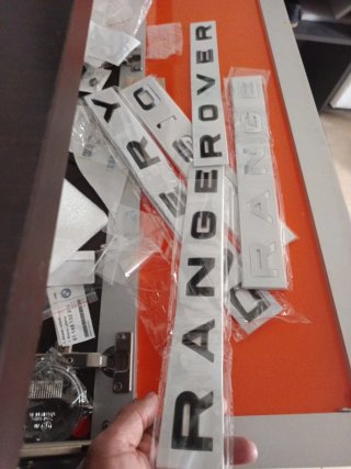 Letras Ranger Rover Negras o plata silver