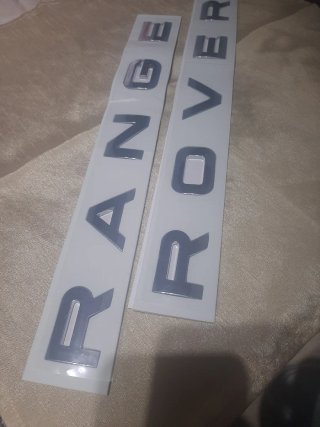 Letras Ranger Rover Negras o plata silver
